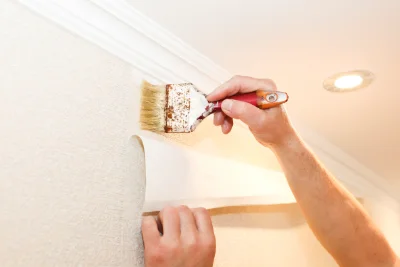 Pose de papier peint à Barran — revêtements muraux et toiles de verre